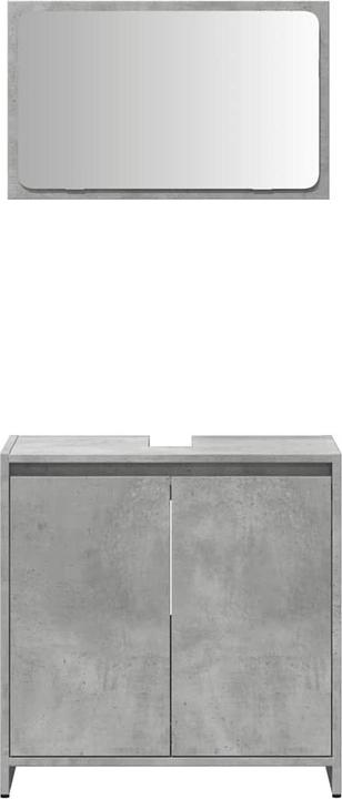 Produktbild VidaXL 2-tlg. Badmöbel-Set Betongrau Holzwerkstoff