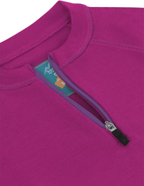 Immagine prodotto Normani Kinder Merino Langarm mit 1/4 Zipper „Nyapari“ - 9545 (98, 102, 104, 100 A)