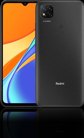 Actual product image Xiaomi Redmi 9C (32 GB, Black, 6.53", Hybrid Dual SIM, 13 Mpx, 4G)