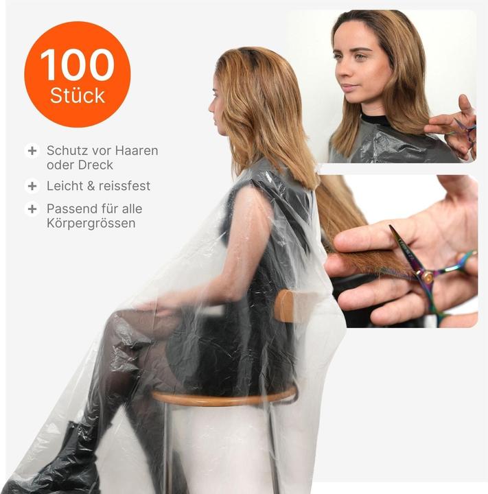Actual product image Hermex Hairdressing apron 100 pcs hair cutting apron colouring apron disposable apron