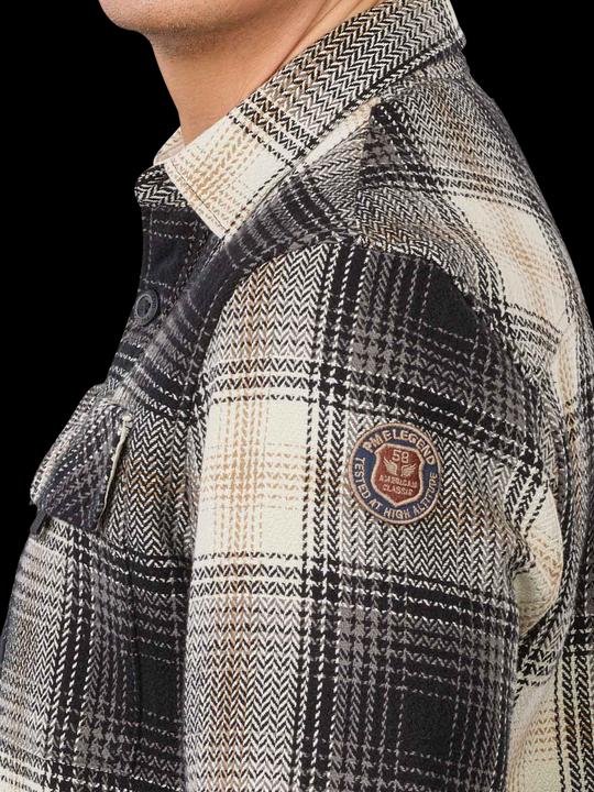 Produktbild Pme Legend Heavy Flanel Shirt Check Silver Birch (M)