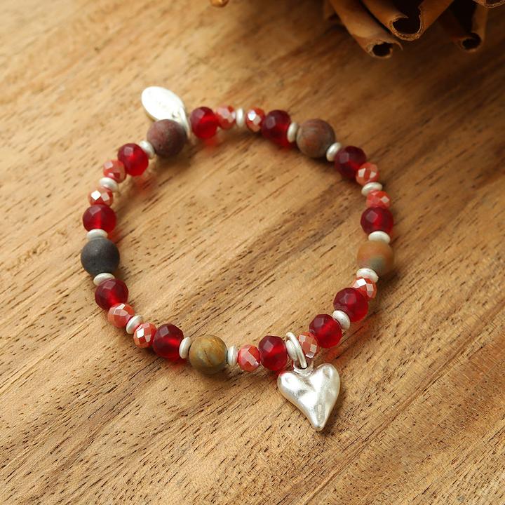 Produktbild Andreani Armband mit echtem Lavastein (8 cm, Steine, Metall)