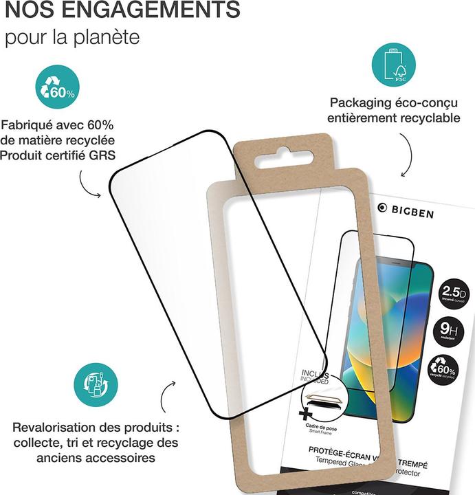 Immagine prodotto Bigben Gehärtetes Glas 2.5D 9H (1 Pezzo/i, Xiaomi Redmi 14C, Xiaomi 14T Pro)