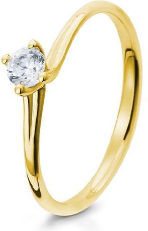 Actual product image Breuning RING - BRILL. 0,20 Ct. H/si (51, 585/14 K Gold)