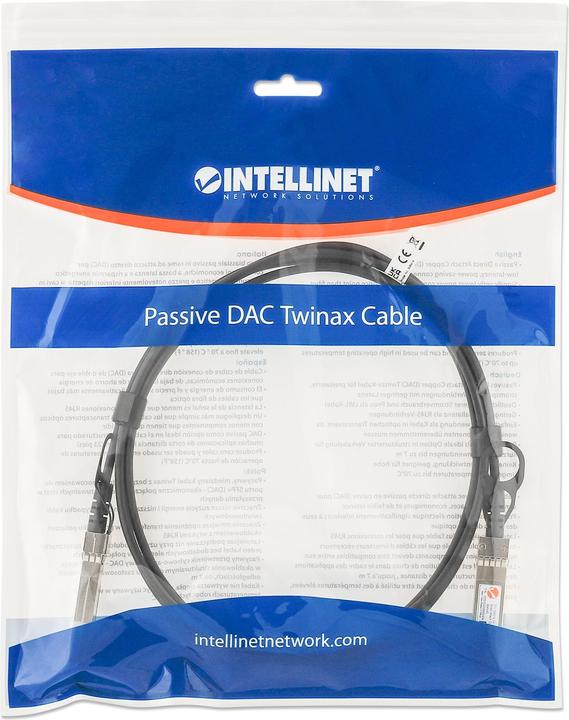 Actual product image Intellinet SFP+ 10G Passive DAC Twinax Cable 0.5m HPE-comp. (S/UTP, CAT6, 0.50 m)