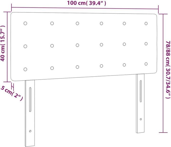 Produktbild VidaXL Jeanette (100 x 5 x 88 cm)