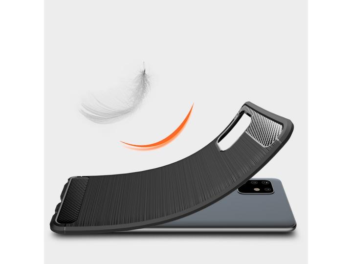 Actual product image Screenguard Samsung Galaxy Note10 Lite Cover Carbon Brushed Soft TPU (Samsung Galaxy Note 10 Lite)