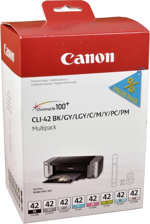 Actual product image Canon Cli-42 (M, FC, GY, LGY, C, Y, PC, PM)