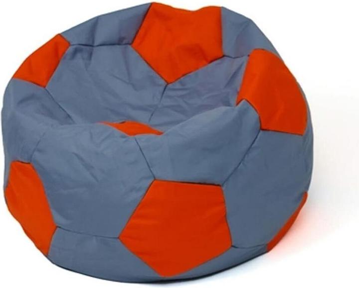 Produktbild Go Gift Fussball Sako Tasche pouffe grau-rot XXL 140 cm