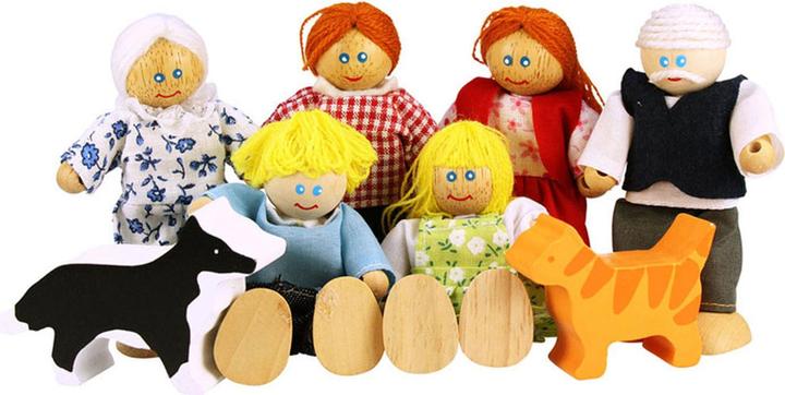 Productafbeelding Bigjigs Houten Poppenhuis Familie