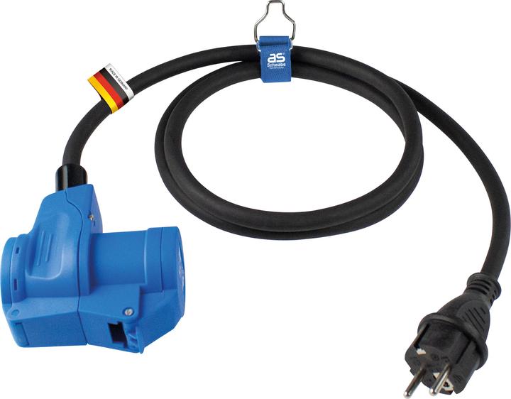 Produktbild As - Schwabe Camping Schutzkontaktsteckerstecker Adapterleitung (1.50 m, CEE 7/3, CEE)