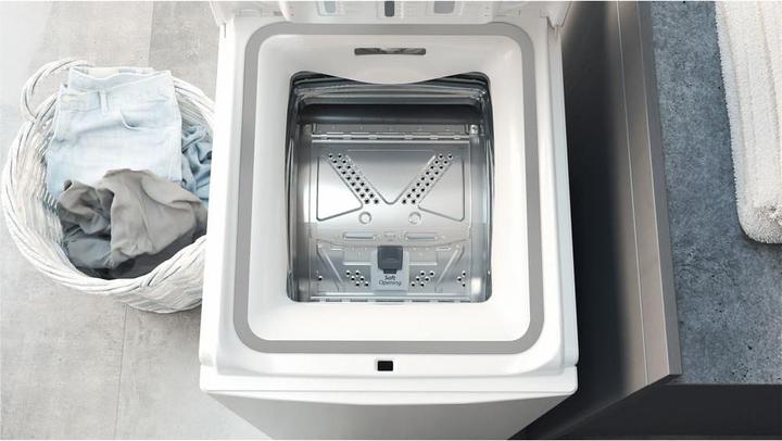 Produktbild Hotpoint WMTF 624U DE Toplader-Waschmaschine 6 kg 1200 U/min C Weiss (6 kg, Wechselbar, EU-Stecker)