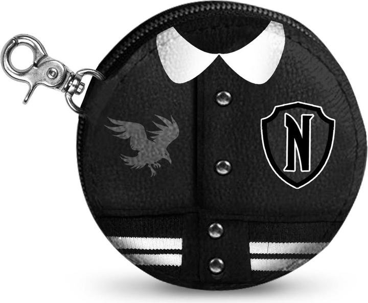 Actual product image Karactermania MERCREDI - Oxford Varsity - Porte-Monnaie Cookie Casual '8,7x2,3cm'