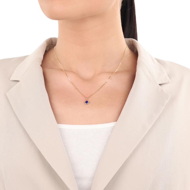 Produktbild Amor Anhänger für Damen, Gold 375, Lapis (Gold 375, 9 ct)