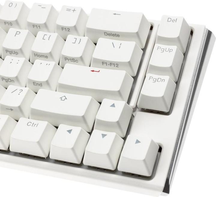 Actual product image Ducky One 3 Classic Black/White Mini Gaming Keyboard, RGB LED - MX-Brown (US) (US, Cable)