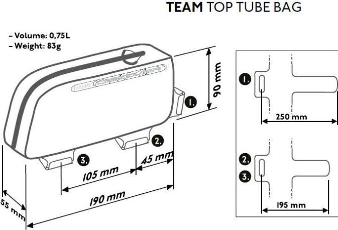 Immagine prodotto PRO Il team Gravel (0.70 l, Borsa telaio)