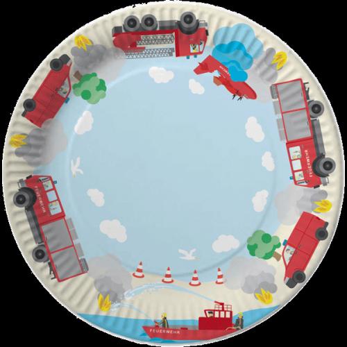 Image du produit DH-Konzept Set de décoration de fête Pompiers pour 6 enfants 51 pièces
