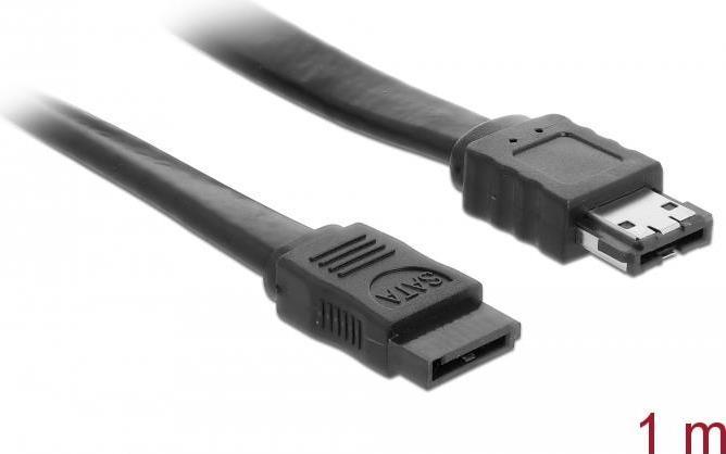 Image du produit Delock Câble eSATA 3 Gb/s femelle > eSATA femelle 1 m noir