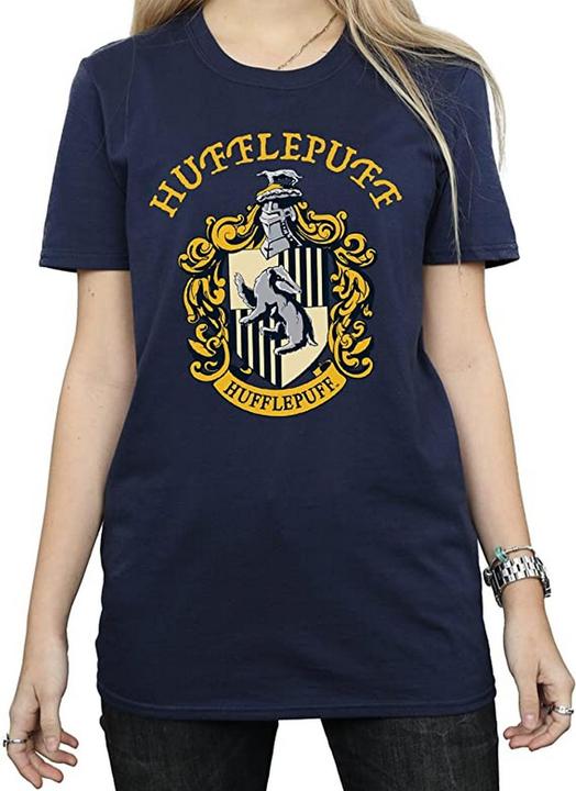 Image du produit Femme/Les femmes Hufflepuff Coton Boyfriend T-Shirt (L)