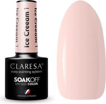 Actual product image Claresa Ice Cream UV Nail Polish 5ml (Beige, UV gel varnish)