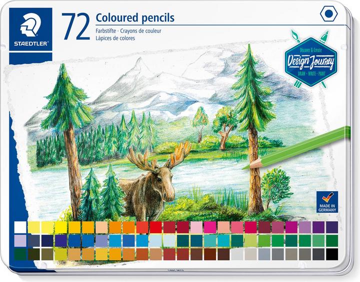 Actual product image Staedtler 146C, Metal Case With 72 Colored Pencils In Assorted Colors (72 colours, 1 x)