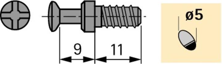 Produktbild Hettich Du 327 (Einpressdübel, 1 Stk.)