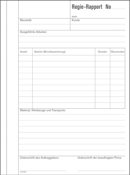 Favorit Regie-Rapporte (2 x)