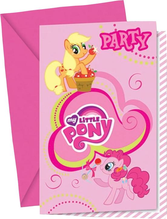 Immagine prodotto My Little Pony Inviti per feste (confezione da 6) (6 pz.)