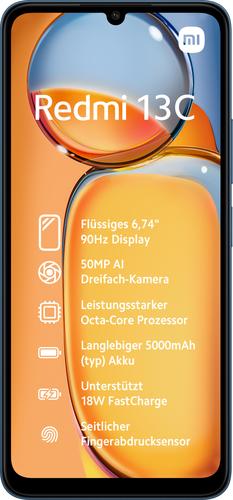 Immagine prodotto Xiaomi Redmi 13C (128 GB, Blu Navy, 6.74", Doppia SIM, 50 Mpx, 4G)