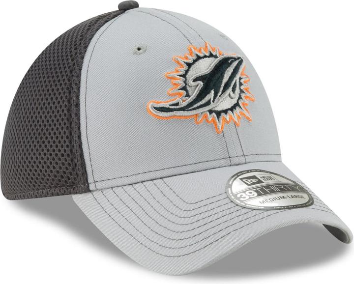 Actual product image New Era 39Thirty Stretch Mesh Cap - Miami Dolphins (XL)