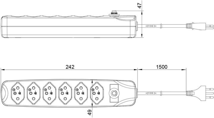 Actual product image Furber Connector strip (6 x, Type 13, 1.50 m)
