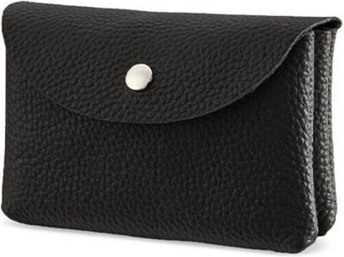 Actual product image Only-Bags.Store Mini vintage vegan wallet, genuine leather card holder, portable card holder and wallet for