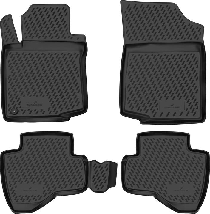 Image du produit Walser Tapis en caoutchouc XTR pour Citroen C1 (PM, PN) Facelift 2009-09/2014 (2 tapis avant + 2 tapis arrière)