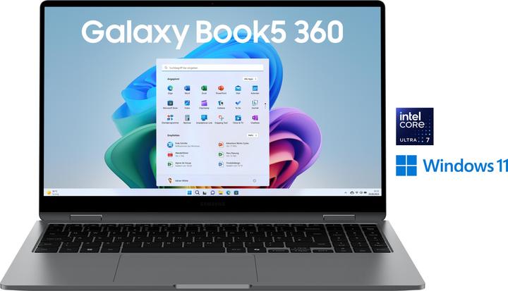 Samsung Galaxy Book5 360 (15.59", Intel Core Ultra 7 256V, 16 GB, 512 GB, DE)