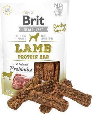 Immagine prodotto Brit Barretta proteica di agnello Jerky - Agnello - Leccornia per cani - 80 g (Adulto, 1 pz., 80 g)
