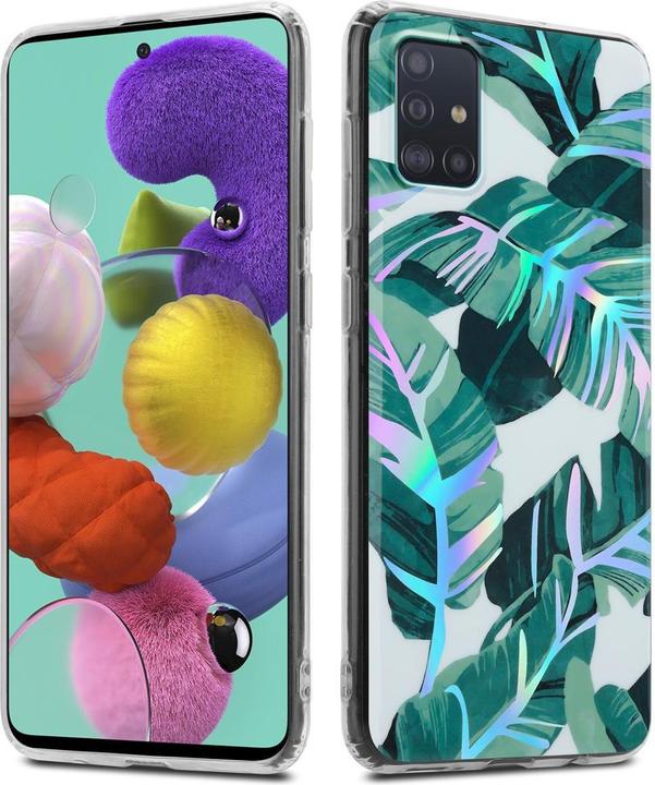 Actual product image Cadorabo IMD TPU Colorful Flowers & Leaves Cover (Samsung Galaxy M40s)