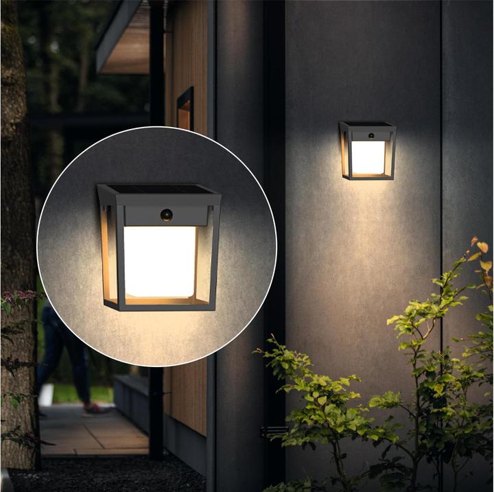 Actual product image Philips Lighting Blaise 929004631501 Solar-Aussenwandleuchte 1.5 W Warmweiss Ant (250 lm, IP44)