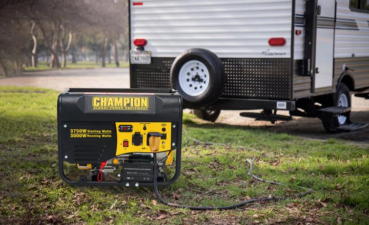 Actual product image Champion Power Equipment Agregat EU 3500 Watt petrol generator with electric start (3000 W, 15 l)