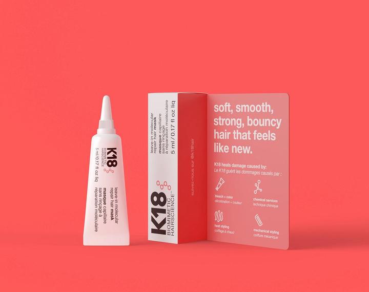 Image du produit K18 Masque capillaire réparateur moléculaire sans rinçage (5 ml)