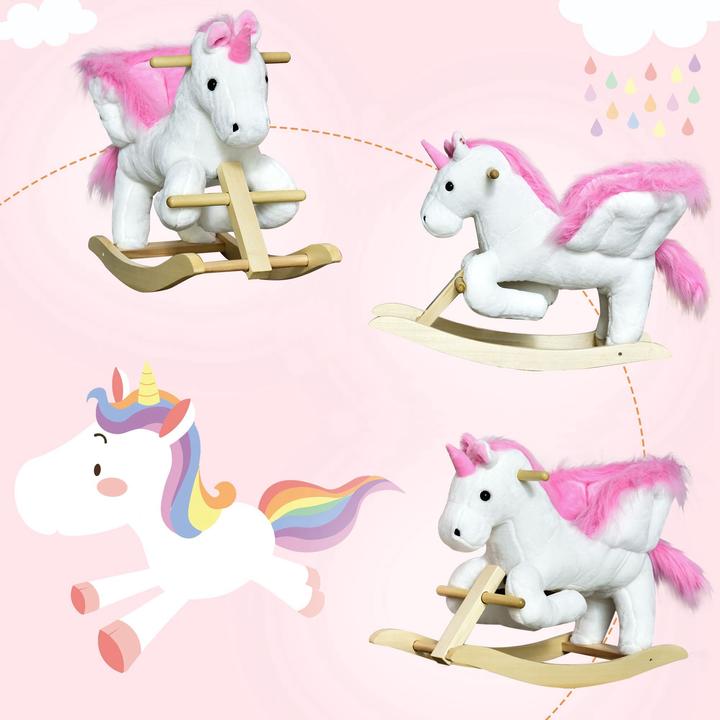 Immagine prodotto Homcom Animale a dondolo con disegno di unicorno
