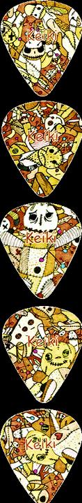 Keiki Designer Plektren Set (5 x, 0.71 mm)