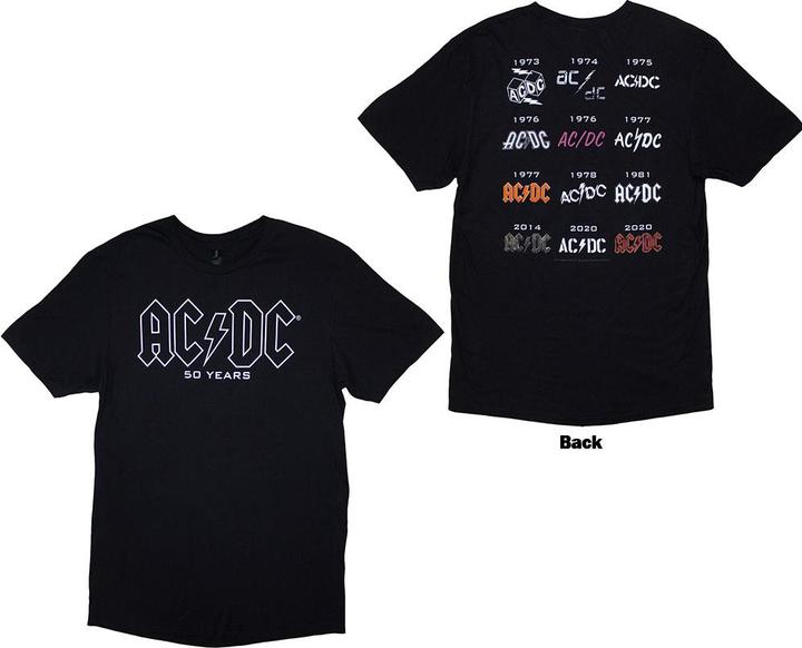 AC/DC History Logo Back Print (S)