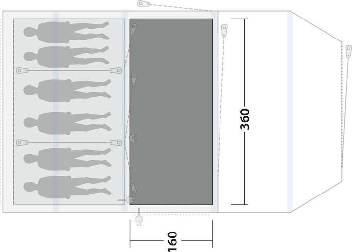 Actual product image Outwell Cozy Carpet Parkdale 6PA