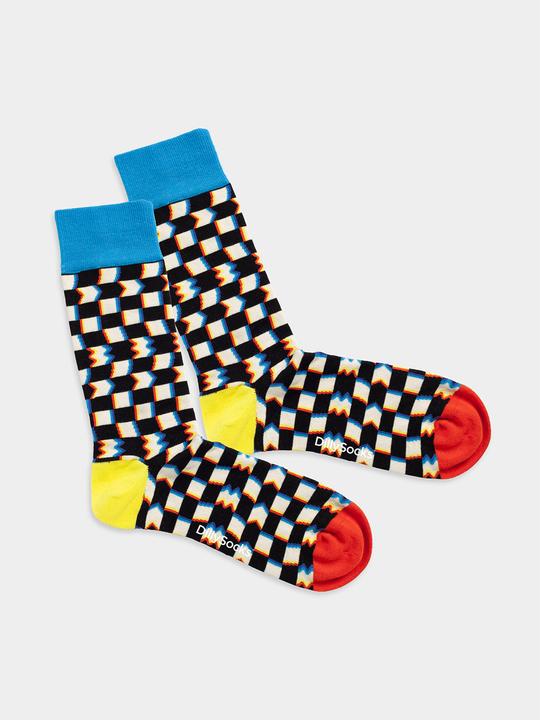 Actual product image DillySocks Colourful Distortion (Single pack, 36 - 40)