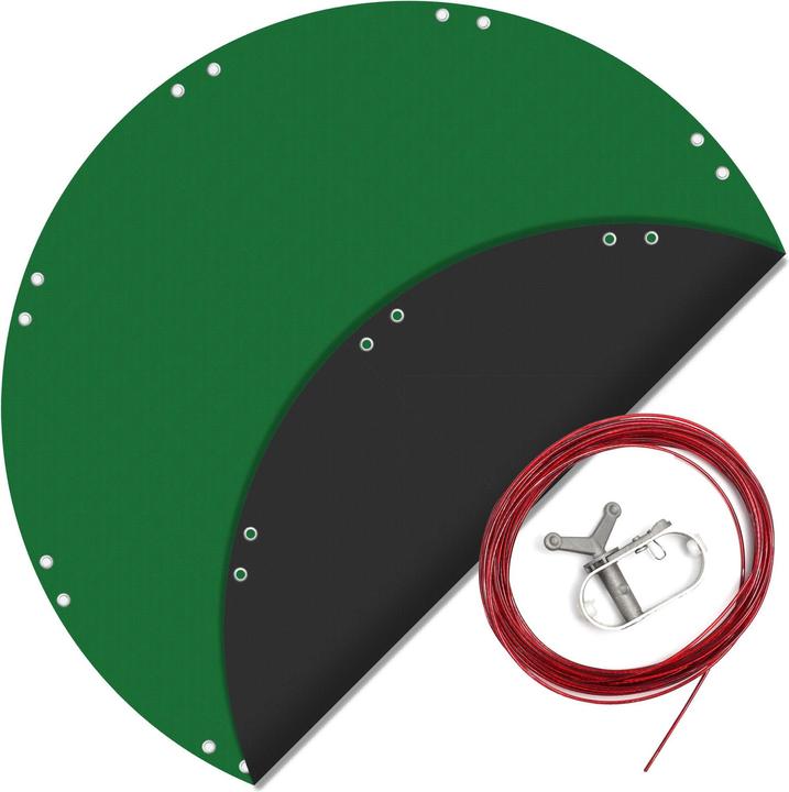 Actual product image Wiltec Pool Cover Round Ø420cm UV-resistant Pool Protection 2in1 Pool Tarpaulin for Summer & Winter
