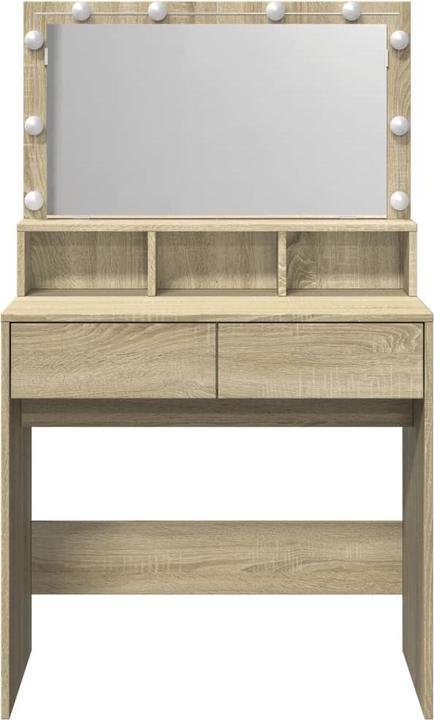 Actual product image VidaXL Dressing table with LED lighting (80 x 41 x 134.5 cm)