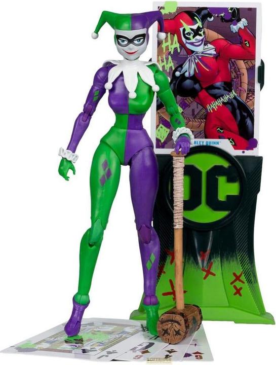 Produktbild McFarlane DC Multiverse Actionfigur Harley Quinn (DC Classic) Jokerized (Gold Label) 18 cm