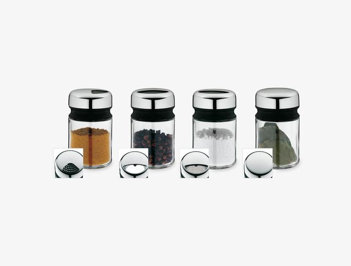 Productafbeelding WMF Kruiden Shaker Set 4st Kruidenpotje Kruidenpotje 100ml Glas Depot (Aromatische kruiden, Diverse kruiden)