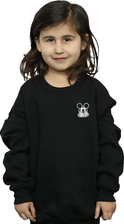 Actual product image Disney Girls Mickey Mouse Dont Speak Breast Print Sweatshirt (128)