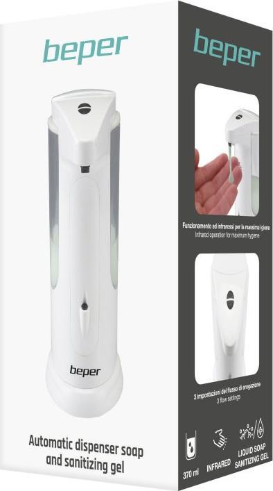 Immagine prodotto Beper P201UTP004 Distributore di sapone touchless - 370ml